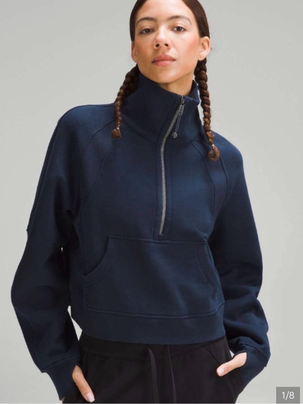 lululemon athletica Navy Half-Zip Pullover Hoodie - Picture 2 of 2